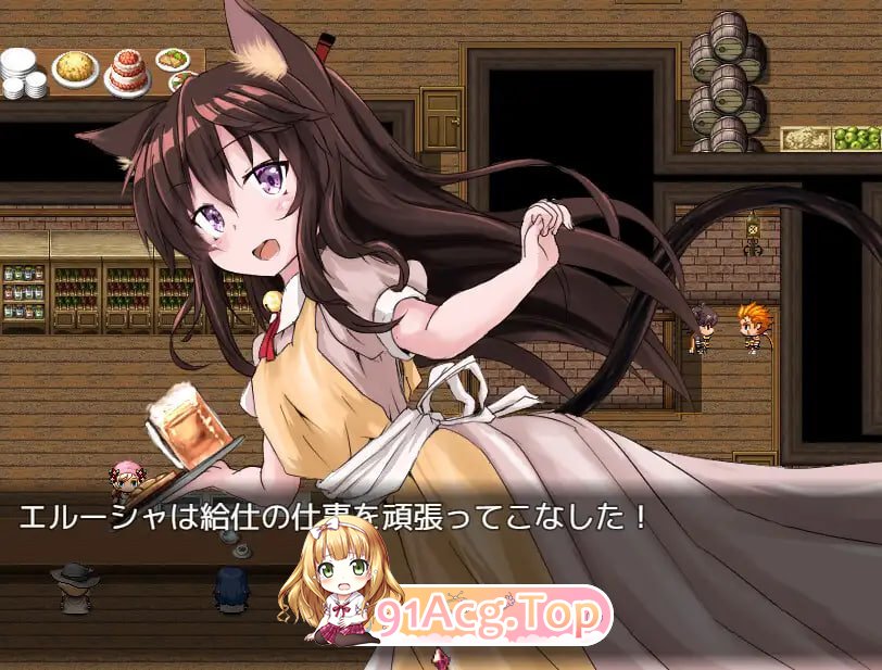 不谙世事的猫娘艾露莎 世間知らずの猫エルーシャ v1.06 安卓端 汉化版 预览图