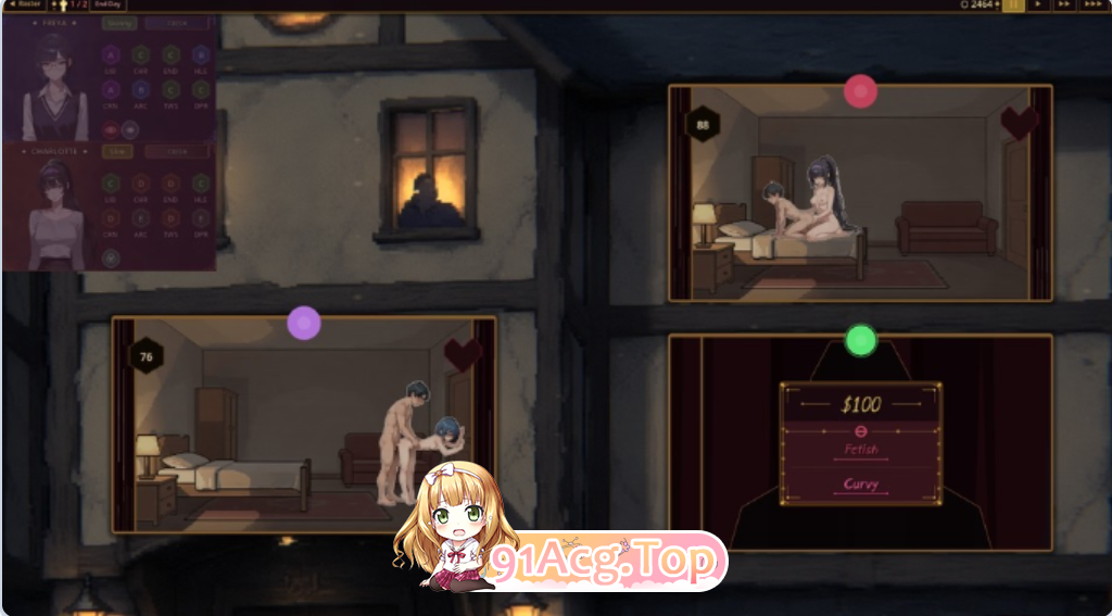 魅魔召唤我来管理她的妓院！？ The Succubus Summoned Me To Run Her Brothel! V0.3 PC端 AI汉化版高清版 预览图