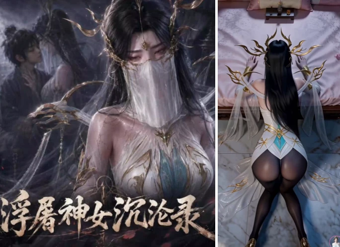AI动画爱琳 清衍静浮屠神女沉沦录第二章 漫画图集 PC端 预览图