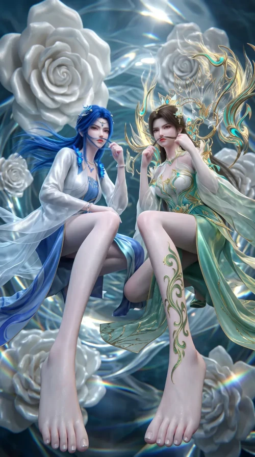 AI绘画熏儿 & 药灵-斗破苍穹 漫画图集 PC端 预览图