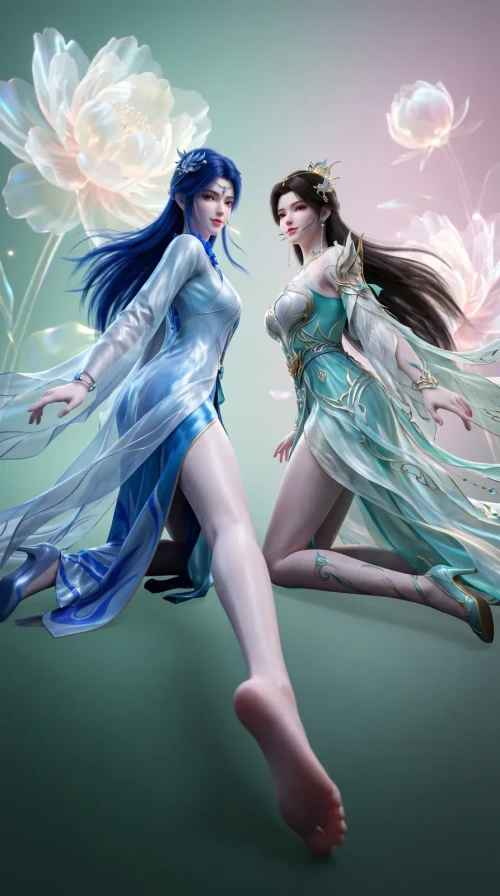 AI绘画熏儿 & 药灵-斗破苍穹 漫画图集 PC端 预览图