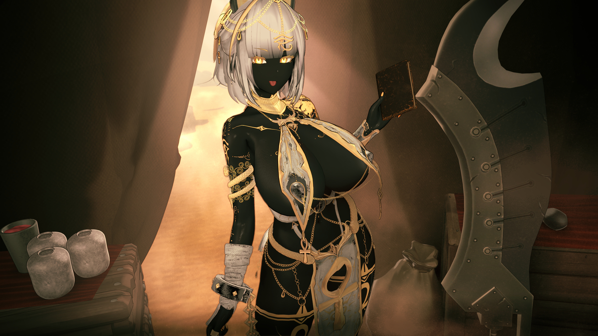 自购 恋活 作者14 服装卡 outfit3埃及猫 PC端 预览图