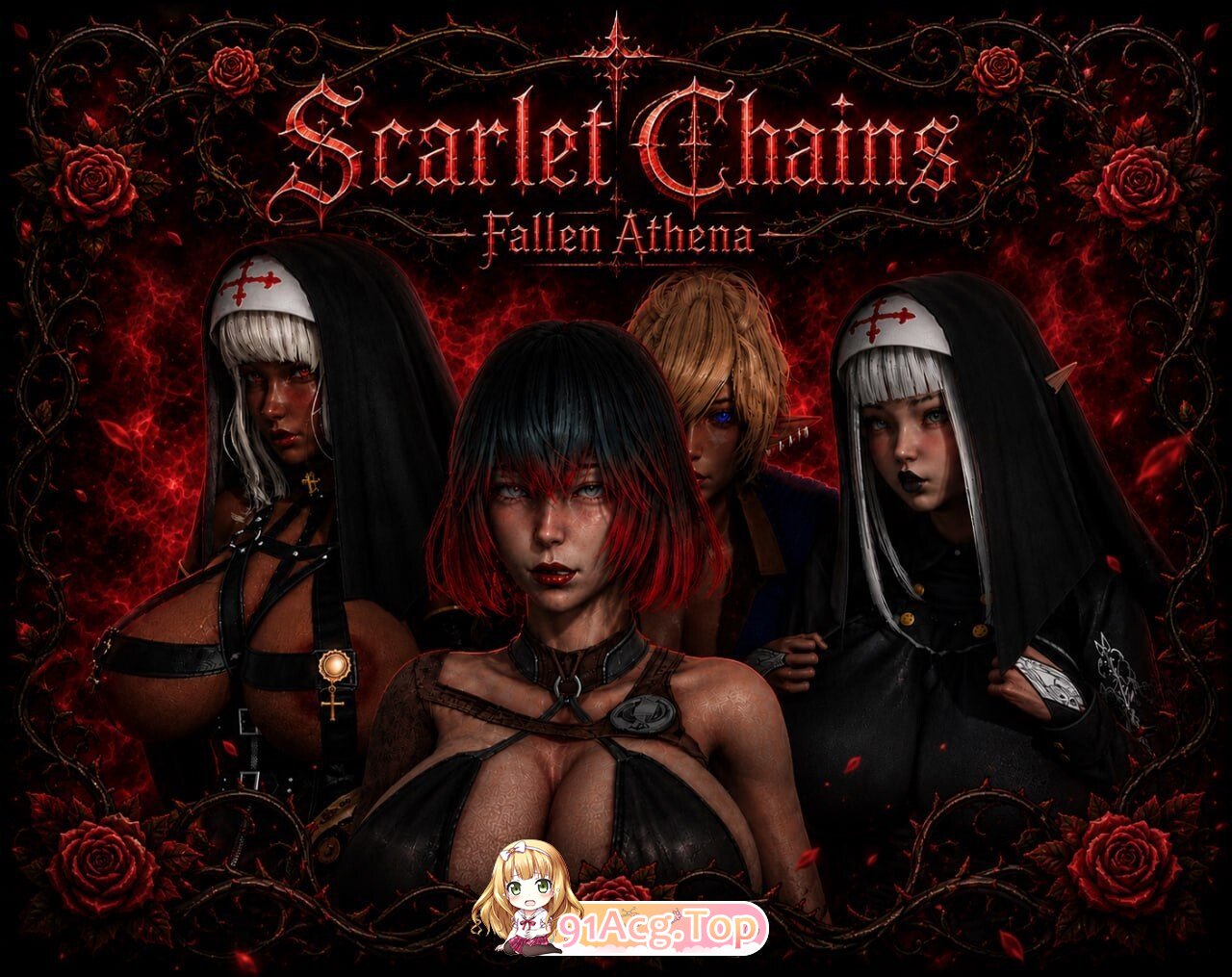 绯红锁链：堕落的雅典娜 Scarlet Chains: Fallen Athena AI汉化步兵版 PC端 AI汉化版高清版 预览图