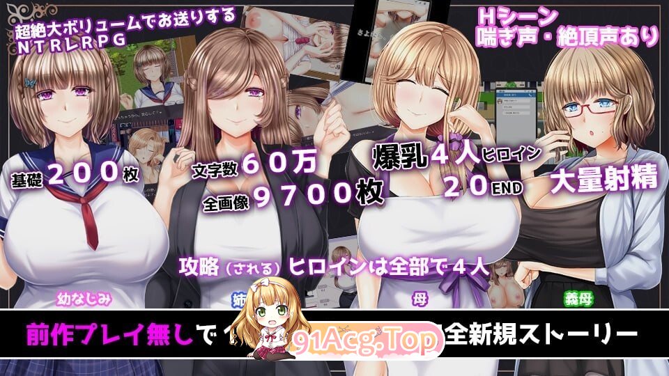 NTR RPG 失足女友-Another - ～告诉我，曾经只属于我的她们被他人夺走～ NTRレRPG オチカノ-Another PC端 预览图