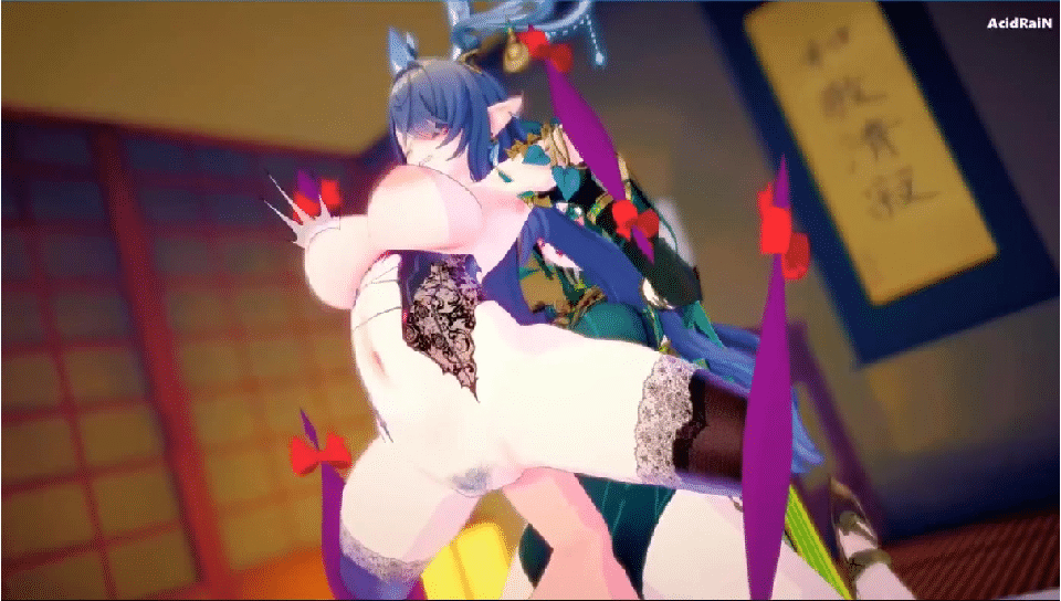 MMD AcidRaiN 8月20新作 Re194 原神特殊角色 菈乌玛X奈芙尔 动漫视频 PC端 更新版 预览图