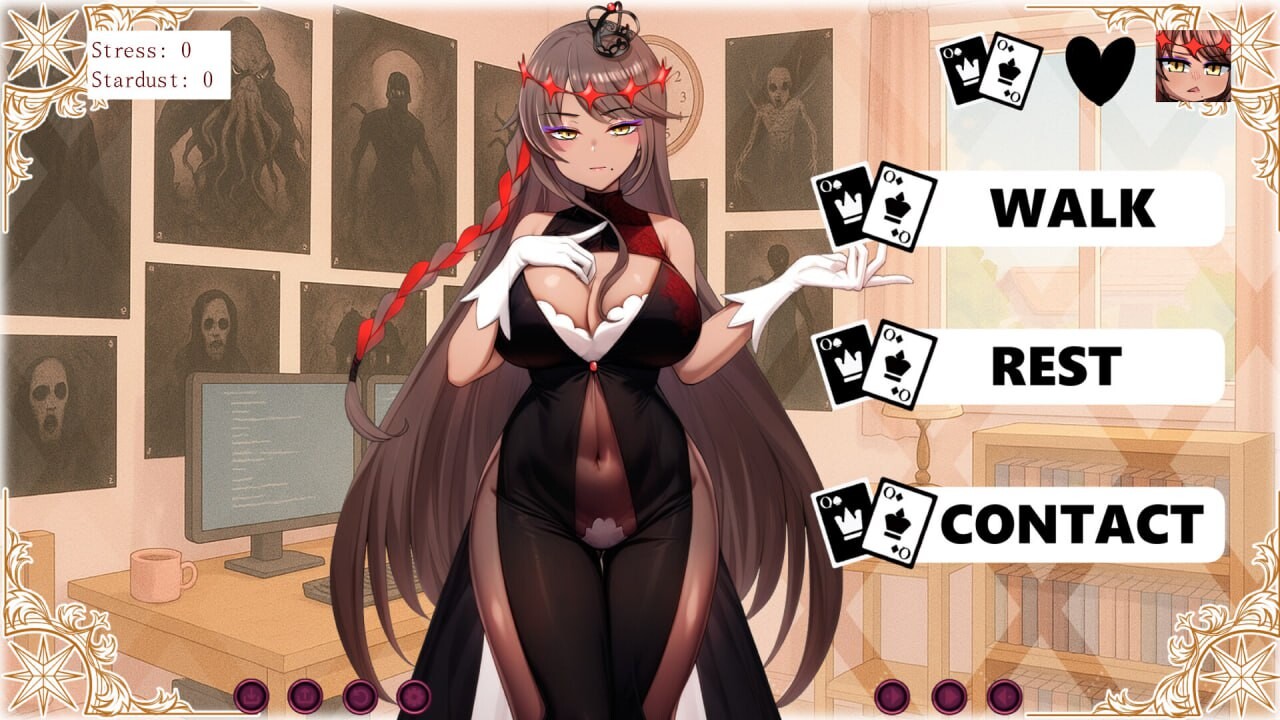 每天都跟召唤出的克苏鲁少女玩桌游 Everyday I play board games with a summoned eldri PC端 官中高清版 预览图
