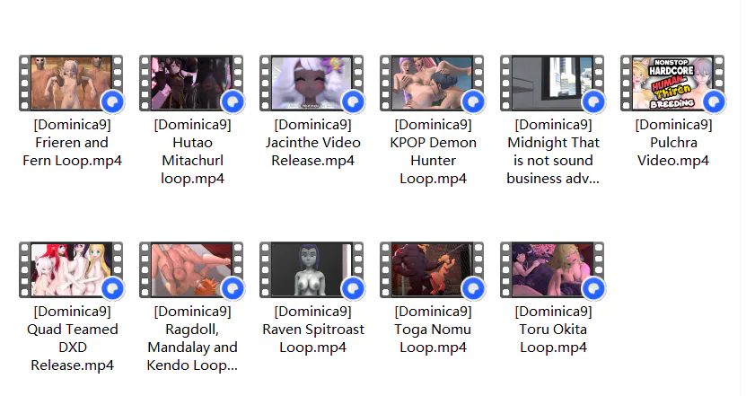 无敌建模/神作/最新/宝可梦/原神Dominica9五月-八月合集 动漫视频 PC端 预览图