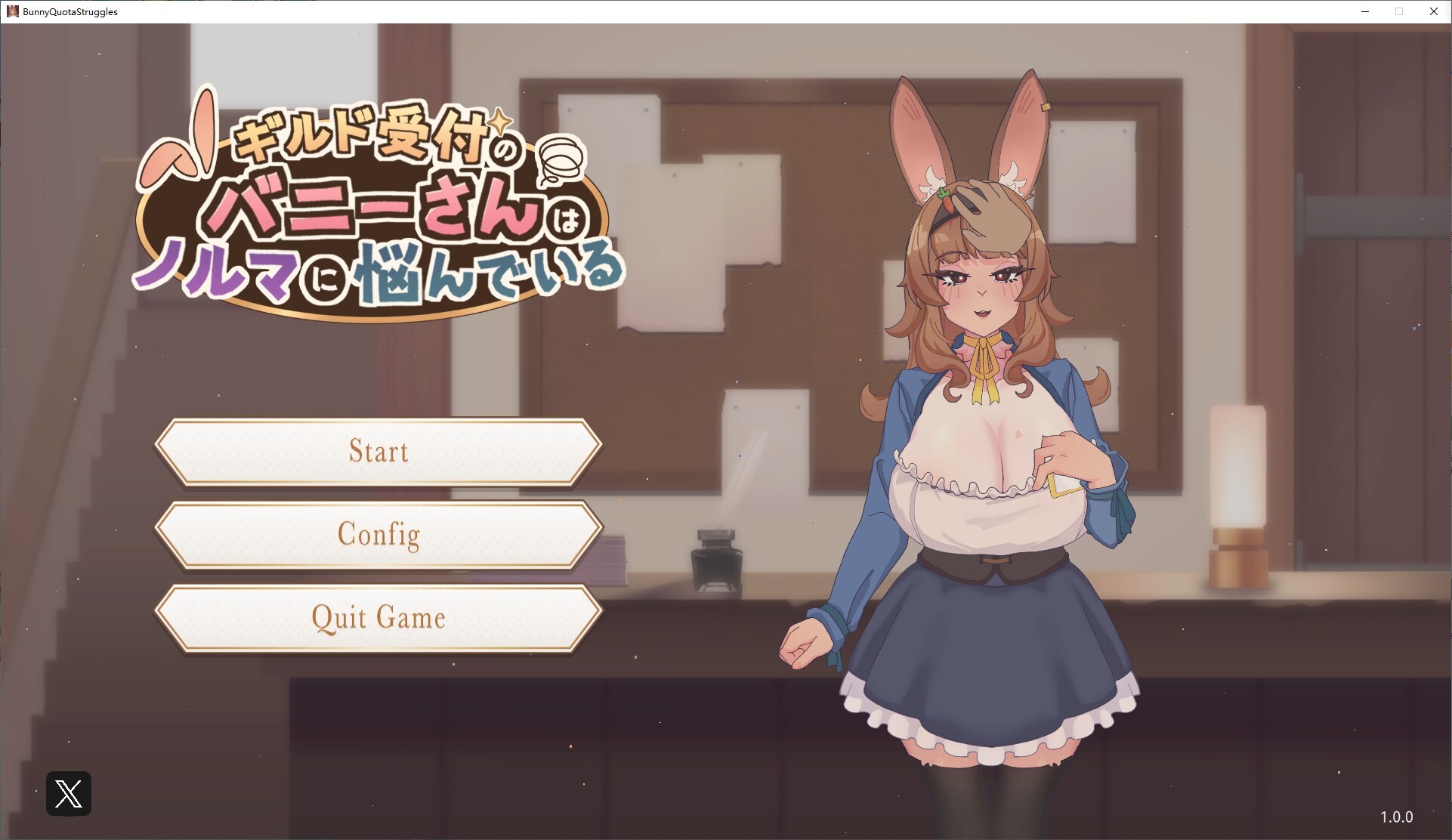 公会前台兔女郎担心自己的业绩指标 PC端 汉化更新版 预览图