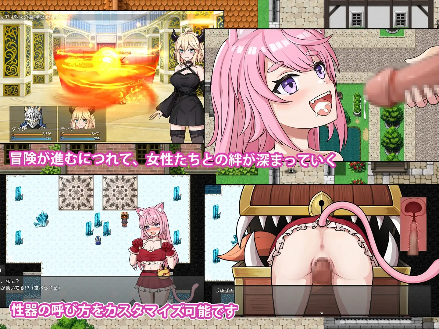 恶魔与猫娘 - 心跳开始的冒险 悪魔と猫娘-ドキドキの冒険が始まる PC端 AI汉化版 预览图