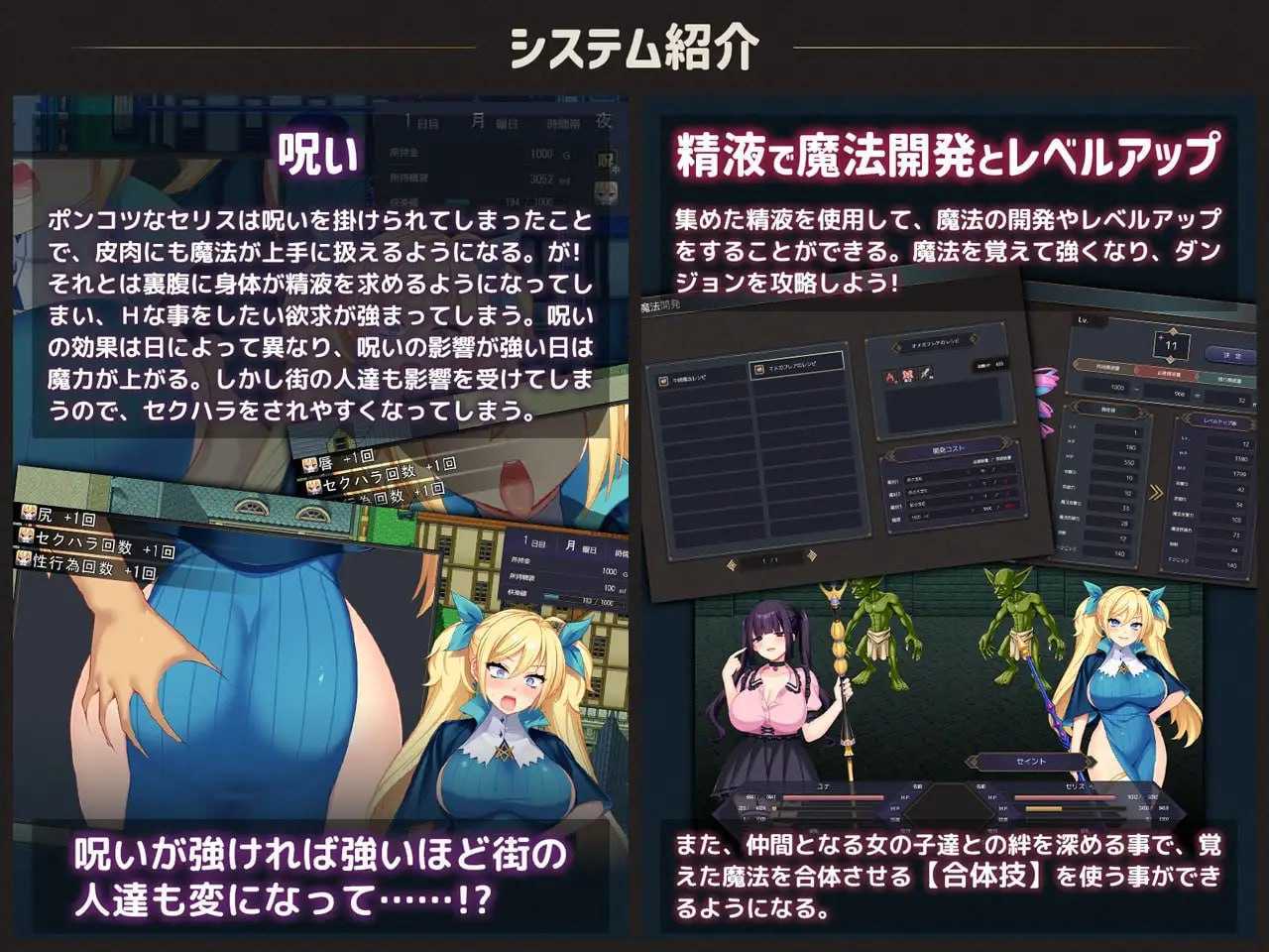 ポンコツ魔法使いセリスのHな冒険記 ～Hな呪いで精液を求める身体になった魔法使い～ Ver1.03 PC端 AI汉化版 预览图