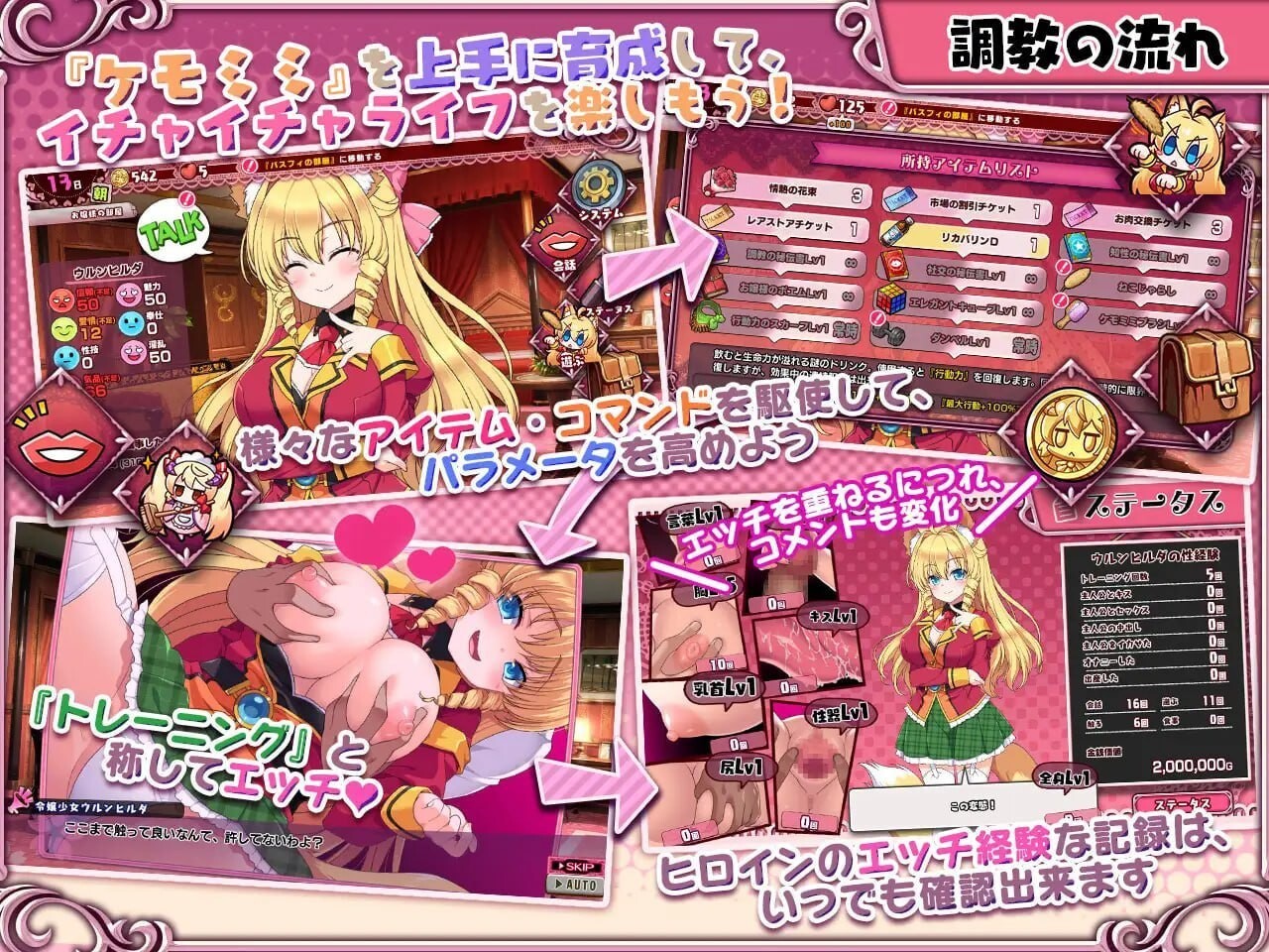 兽耳☆训练 狂暴兽耳大小姐的养成 ケモミミ☆トレーニング ～狂暴けもみみ令嬢調教トライアル 官方中文版 PC端 官中版 预览图