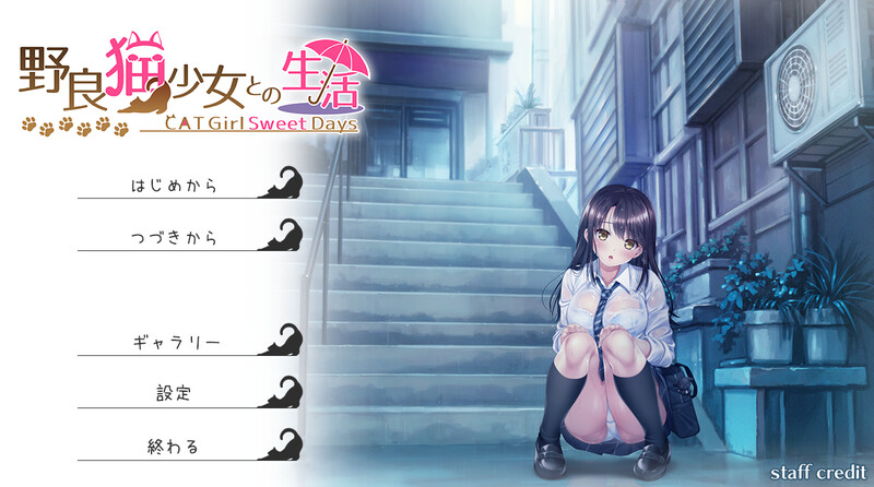 野猫少女的同居生活～Cat Girl Sweet Days～（野良猫少女との生活 CAT Girl Sweet Days）V1.10 PC端 AI汉化版 预览图