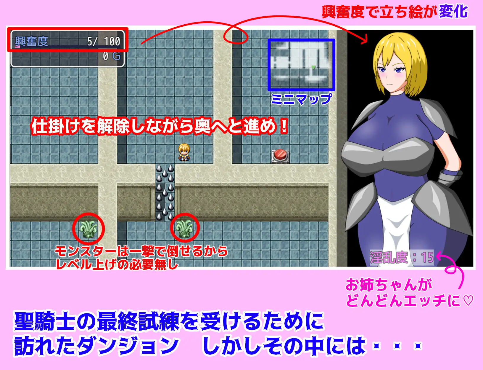 姐姐骑士与淫秘的迷宫 姉騎士と淫秘の迷宮 PC端 AI汉化版 预览图