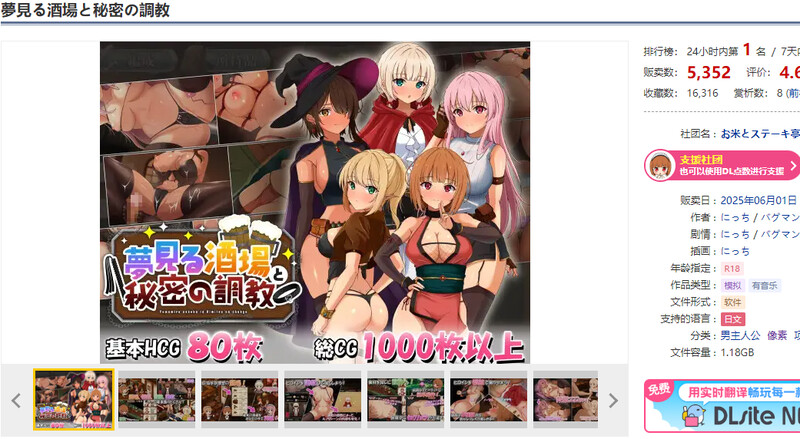 梦幻酒馆与秘密养成（夢見る酒場と秘密の养成记录）V1.0 精翻汉化 PC端 汉化版 预览图